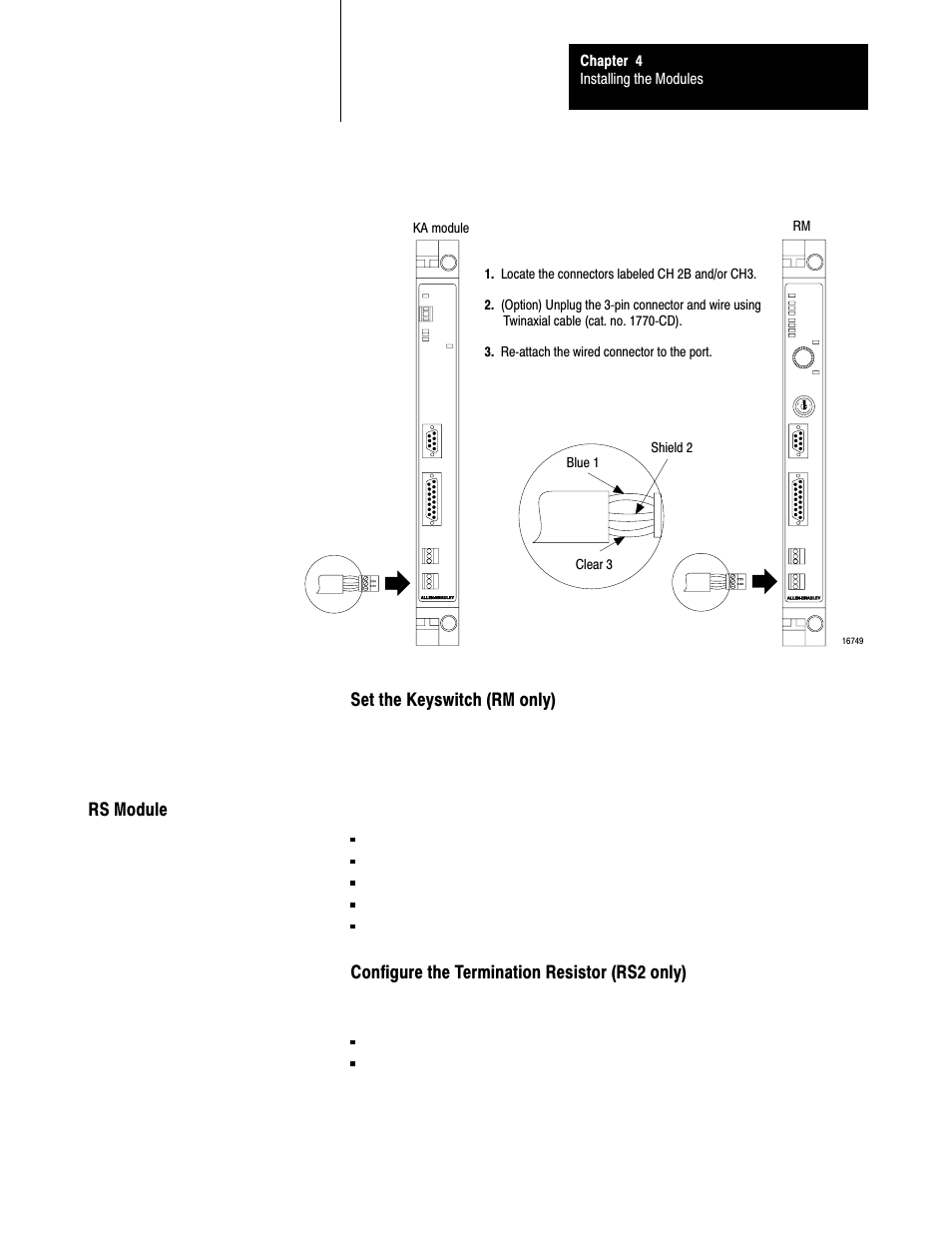 Rs module, 4ć15 | Rockwell Automation 5000,D50006.2.10 PI INSTALLATION MANUAL User Manual | Page 53 / 207