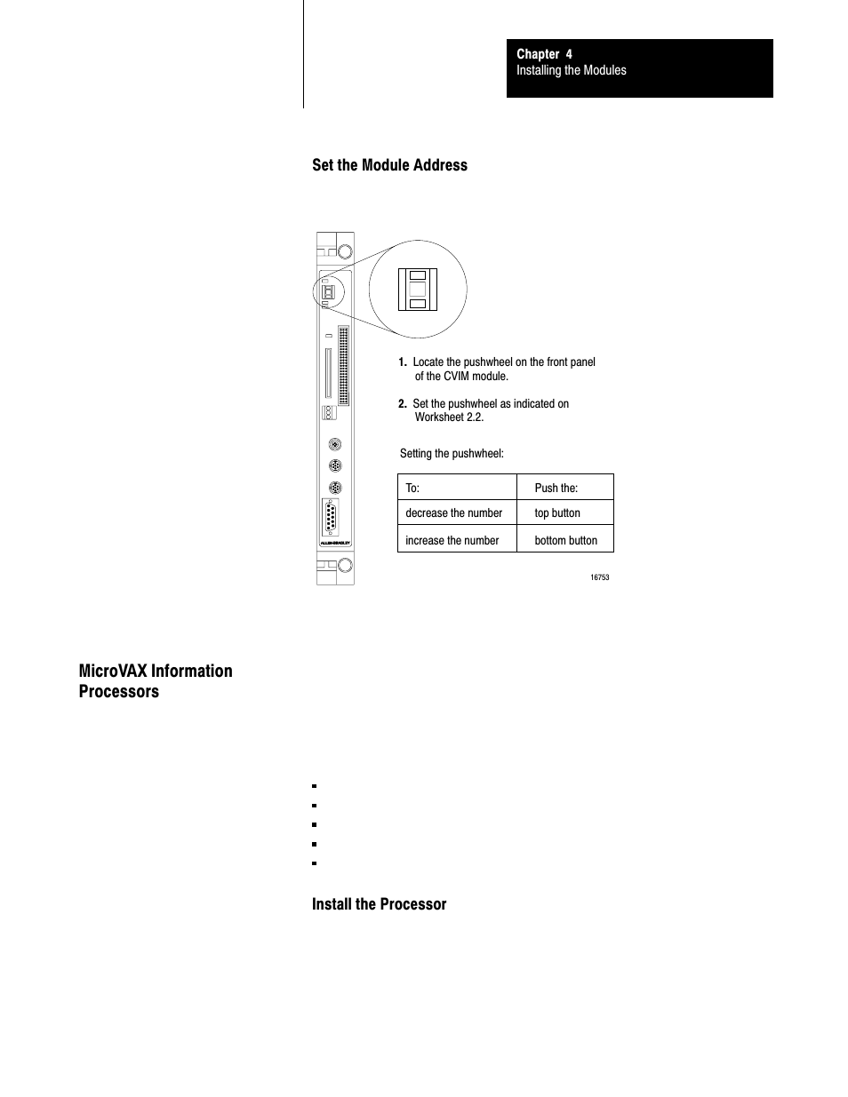 Microvax information processors, 4ć21 | Rockwell Automation 5000,D50006.2.10 PI INSTALLATION MANUAL User Manual | Page 59 / 207