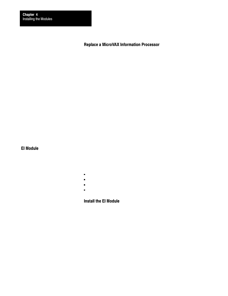 Ei module, 4ć24 | Rockwell Automation 5000,D50006.2.10 PI INSTALLATION MANUAL User Manual | Page 62 / 207