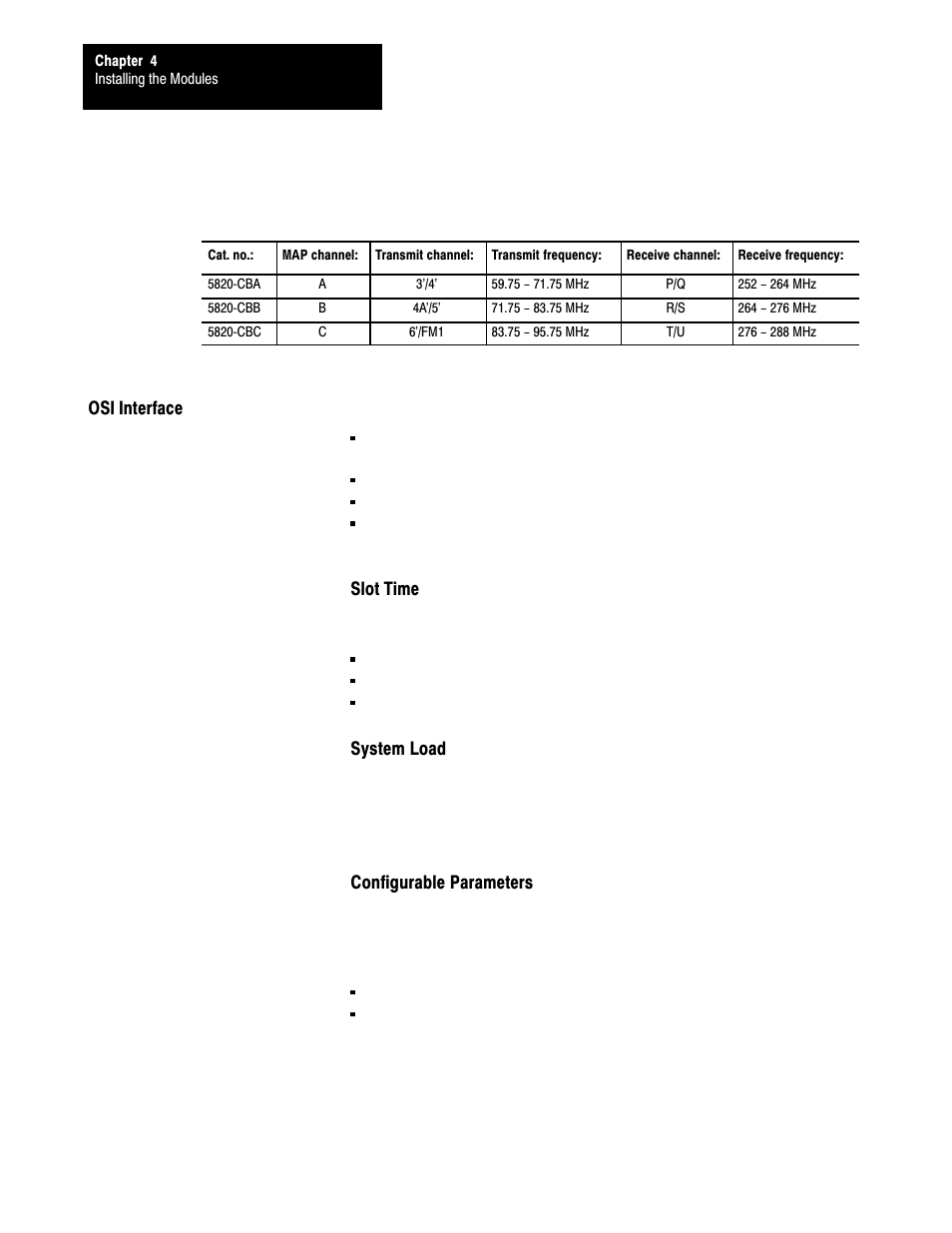 Osi interface, 4ć32 | Rockwell Automation 5000,D50006.2.10 PI INSTALLATION MANUAL User Manual | Page 70 / 207