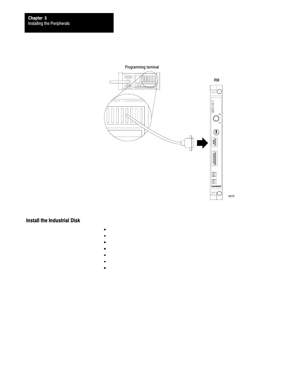 Install the industrial disk | Rockwell Automation 5000,D50006.2.10 PI INSTALLATION MANUAL User Manual | Page 73 / 207