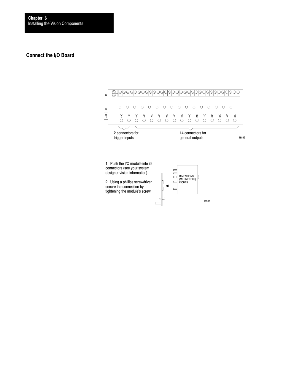 Connect the i/o board, Attach each i/o module to the i/o board | Rockwell Automation 5000,D50006.2.10 PI INSTALLATION MANUAL User Manual | Page 87 / 207