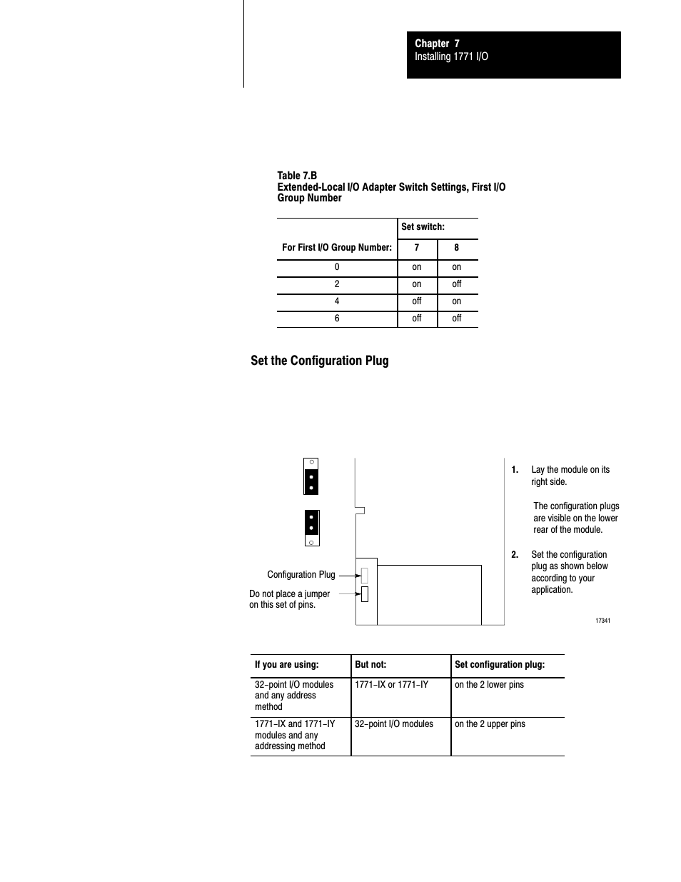 Set the configuration plug | Rockwell Automation 5000,D50006.2.10 PI INSTALLATION MANUAL User Manual | Page 97 / 207