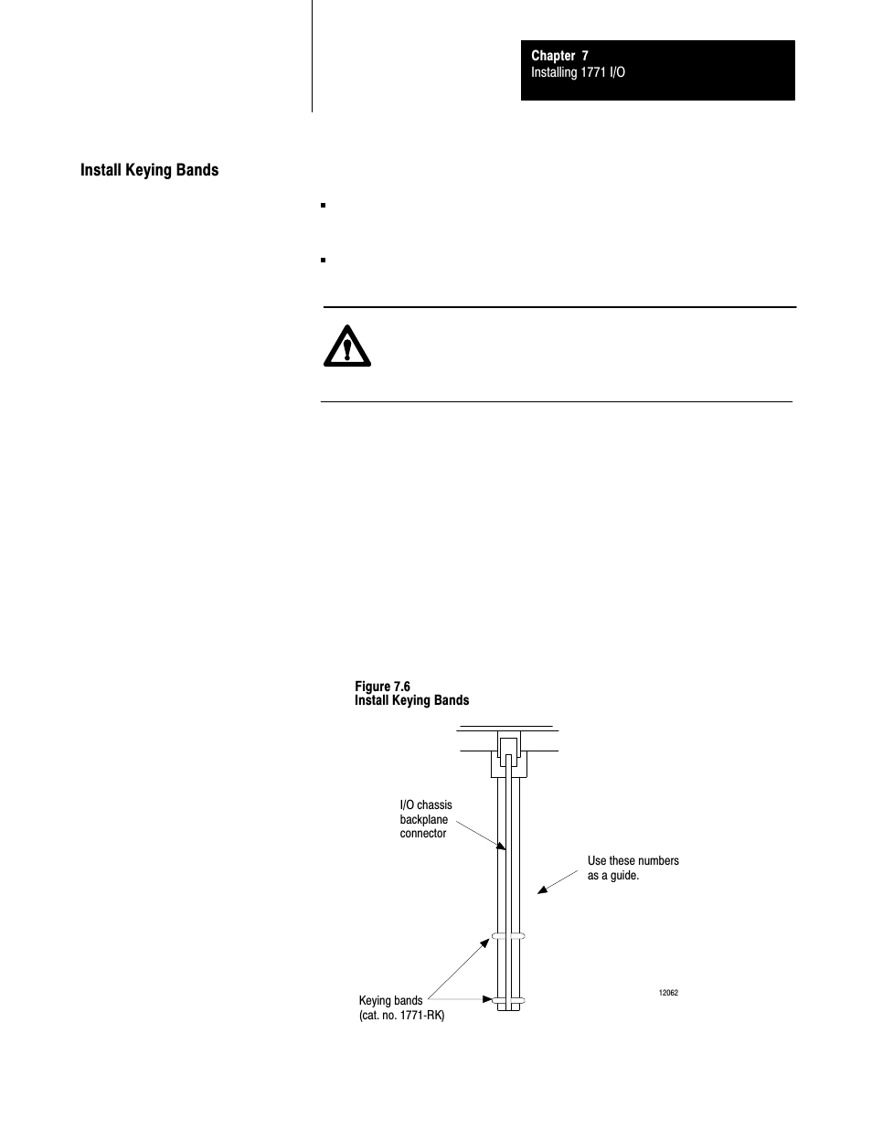 Install keying bands, 7ć11 | Rockwell Automation 5000,D50006.2.10 PI INSTALLATION MANUAL User Manual | Page 99 / 207