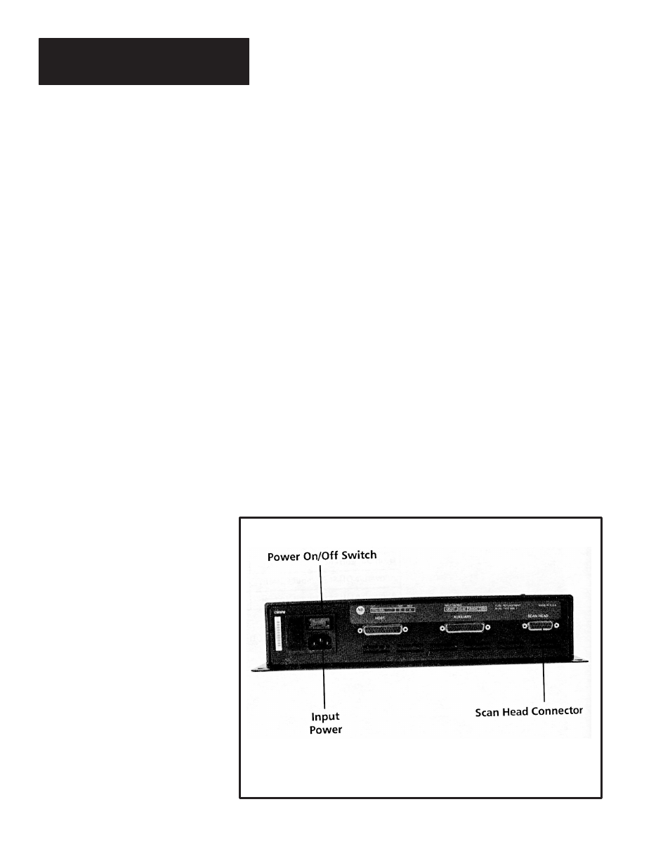 Power and scan head connectors | Rockwell Automation 2755-DM9, -DM9E High Speed Decoder User Manual | Page 18 / 167