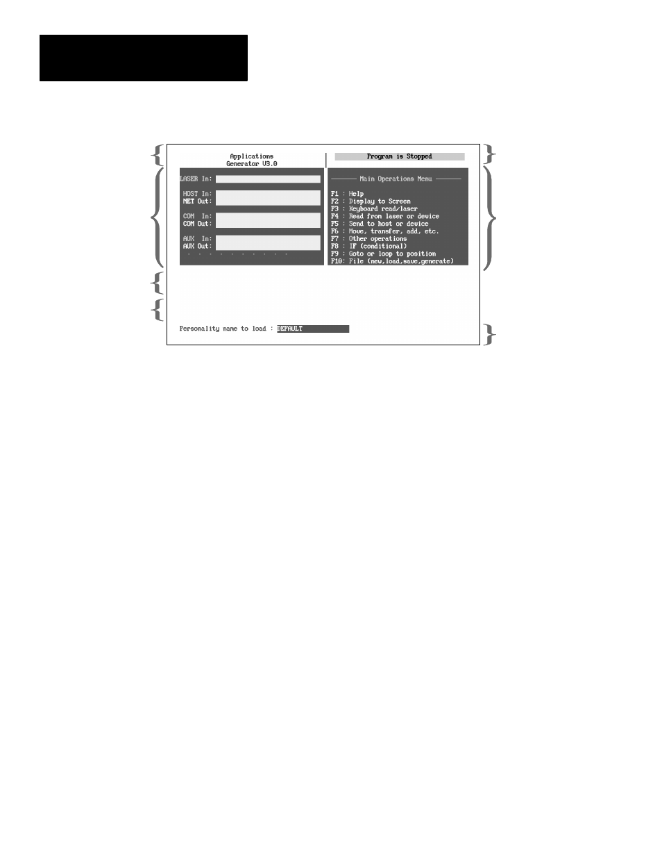 The default personality | Rockwell Automation 2708-NAG Application Generation Software User Manual | Page 10 / 38