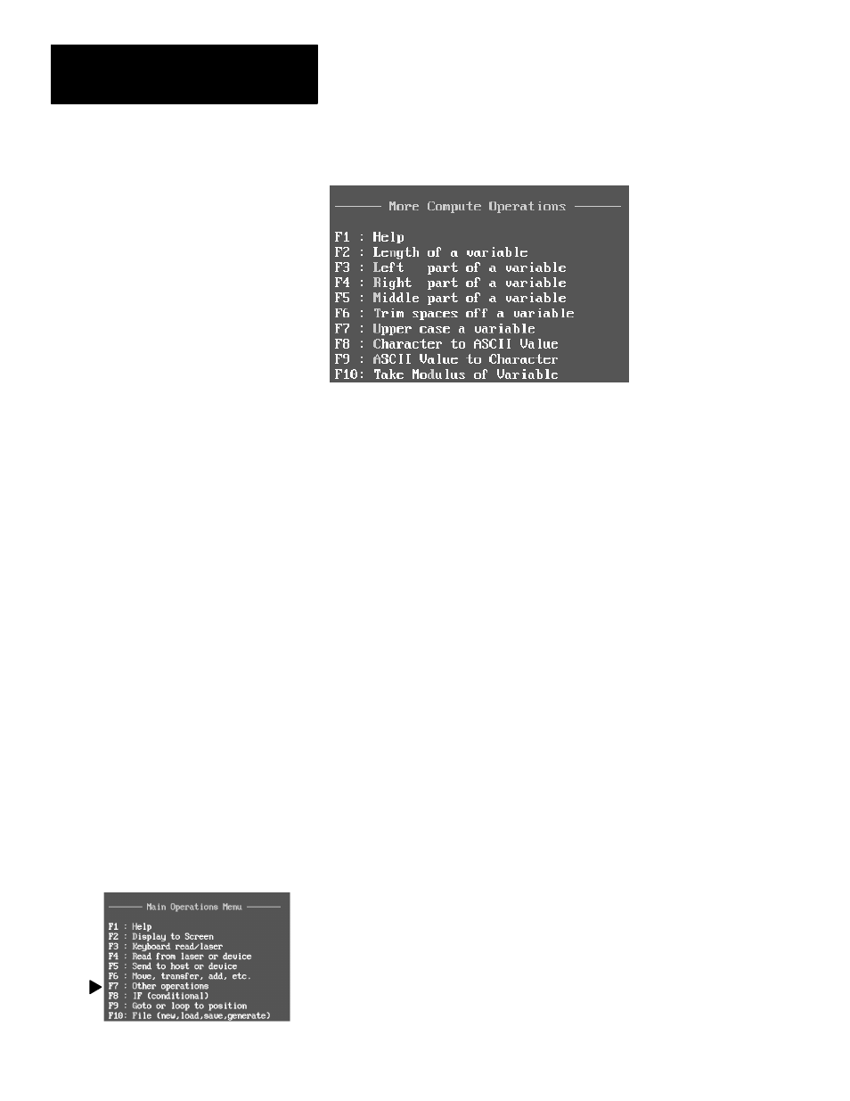 F7 – other operations | Rockwell Automation 2708-NAG Application Generation Software User Manual | Page 24 / 38