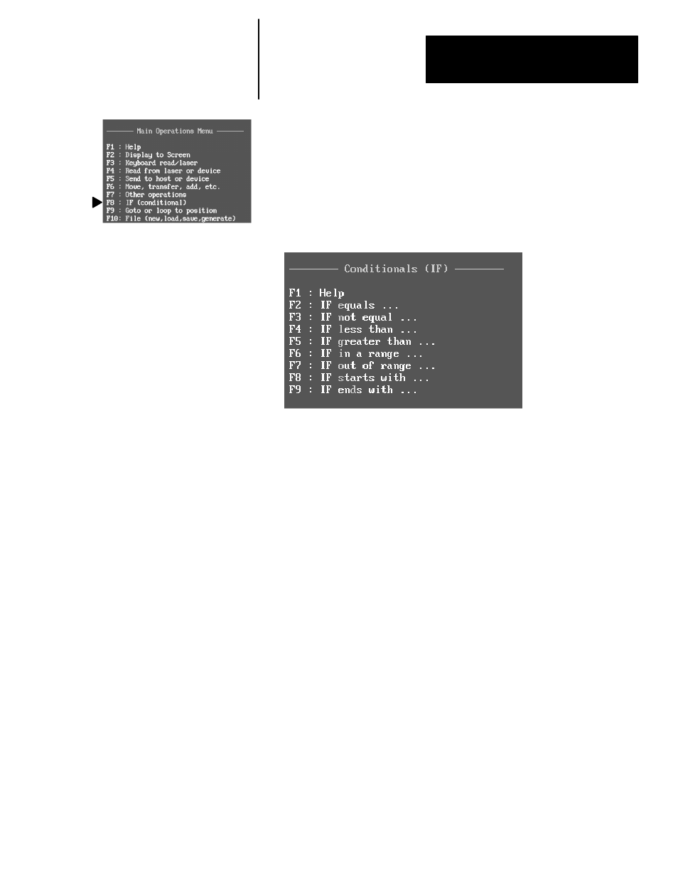 F8 – if (conditional) | Rockwell Automation 2708-NAG Application Generation Software User Manual | Page 29 / 38