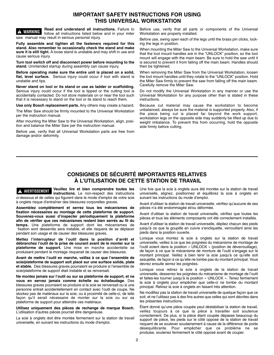 Bosch TRACRAC T3B User Manual | Page 2 / 16