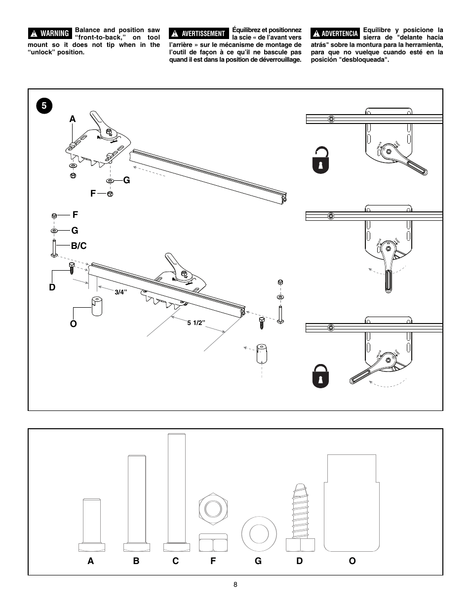 Bosch TRACRAC T3B User Manual | Page 8 / 16