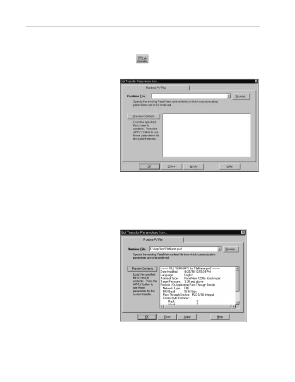 Rockwell Automation 2711E-ND7 PanelView File Transfer Utility User Manual User Manual | Page 78 / 109