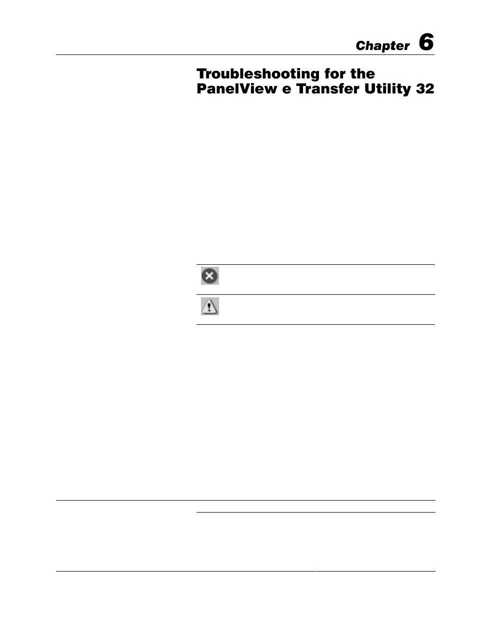 Chapter, General upload/download problems | Rockwell Automation 2711E-ND7 PanelView File Transfer Utility User Manual User Manual | Page 89 / 109