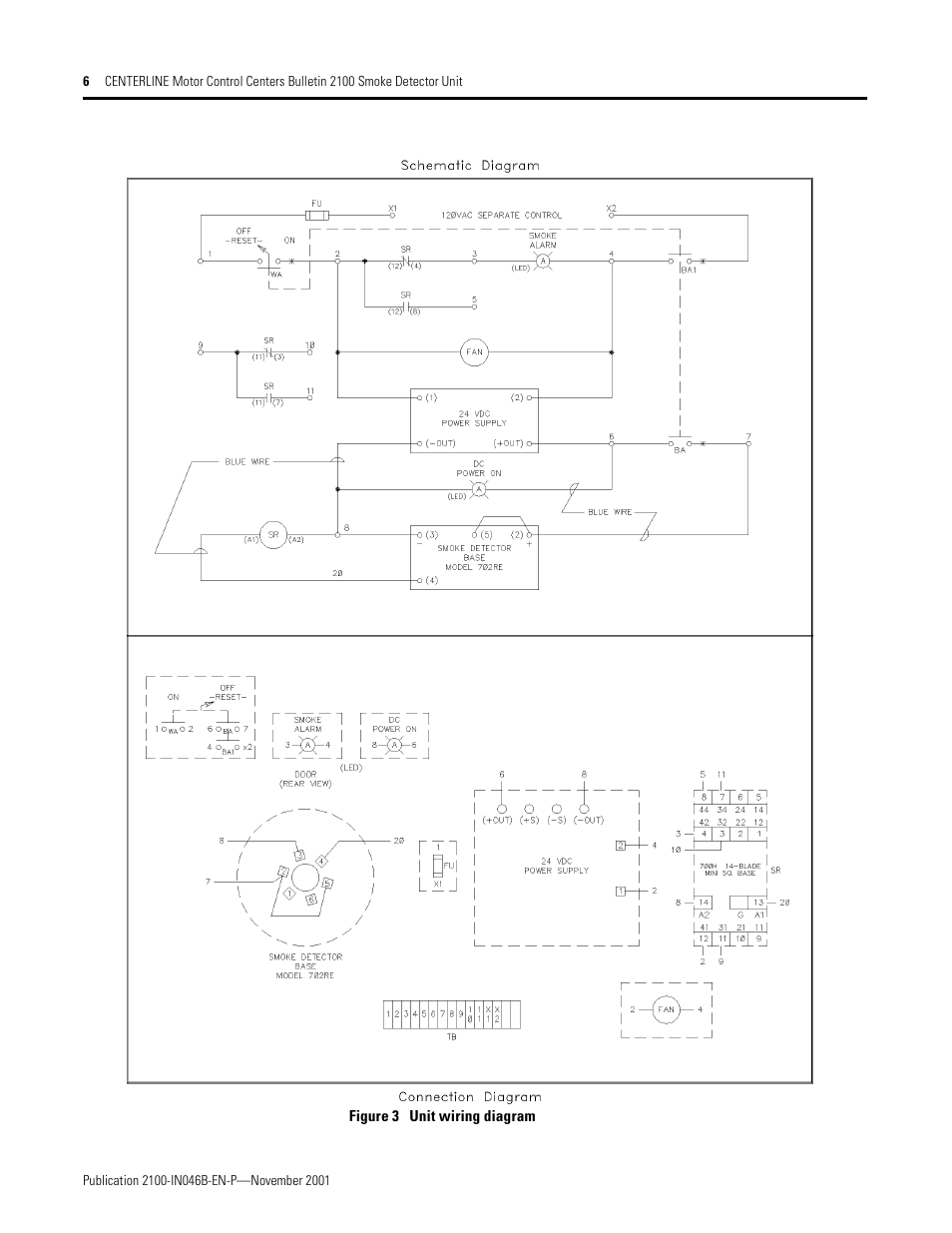 Rockwell Automation 2100 CENTERLINE Smoke Detector Unit User Manual | Page 6 / 7