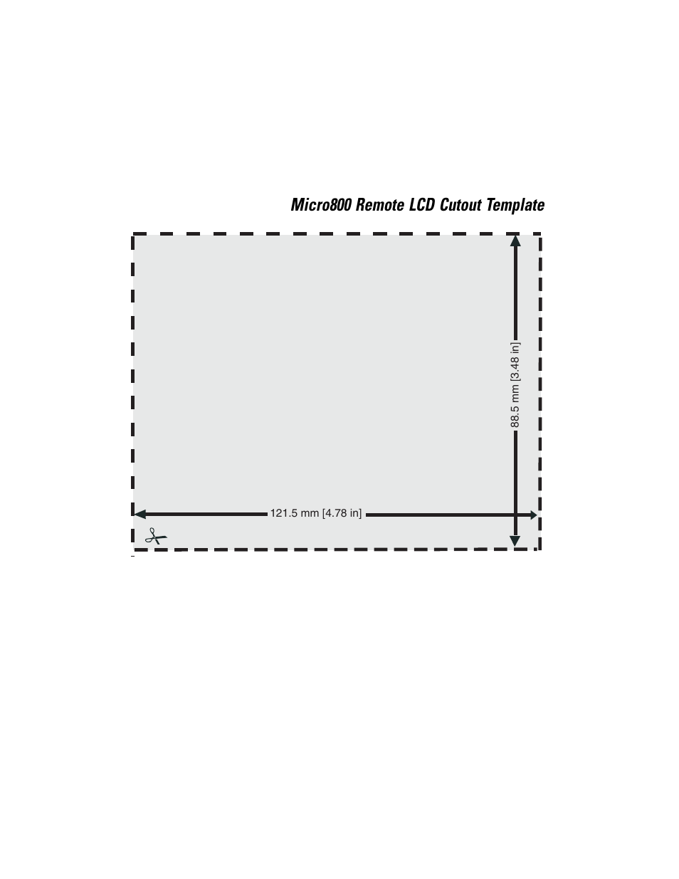 Micro800 remote lcd cutout template | Rockwell Automation 2080-REMLCD Micro800 Remote LCD Installation Instructions User Manual | Page 21 / 24