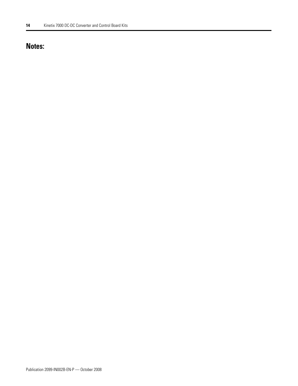 Rockwell Automation 2099-K7KCB-1 Kinetix 7000 DC-DC Converter and Control Board Kits User Manual | Page 14 / 16