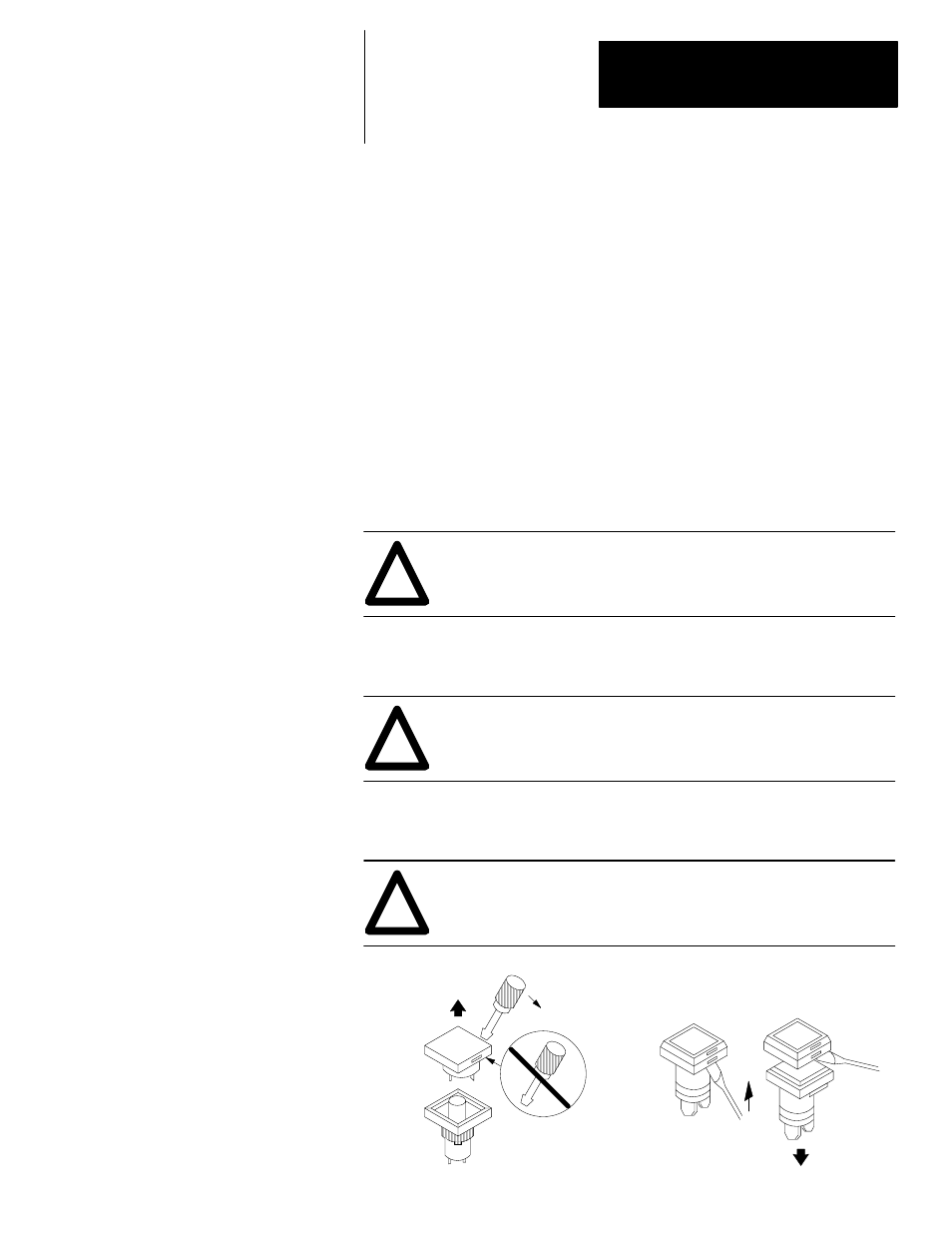 Modification and replacement procedures, Custom 800a redipanel modules, Installing or replacing push button legends | Rockwell Automation 2705-APG RediPanel Plug and Go Products User Manual | Page 19 / 23