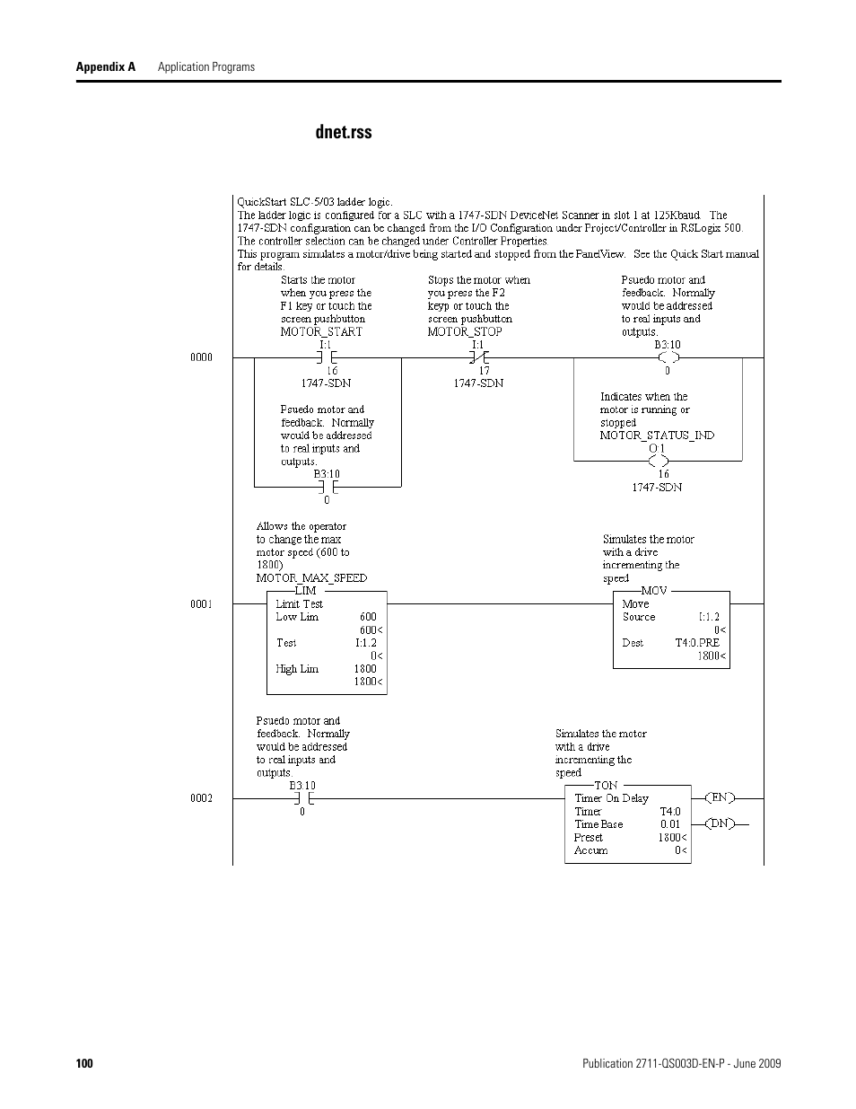 Dnet.rss | Rockwell Automation 2711-ND3 PanelBuilder32 Quick Start Manual User Manual | Page 100 / 120