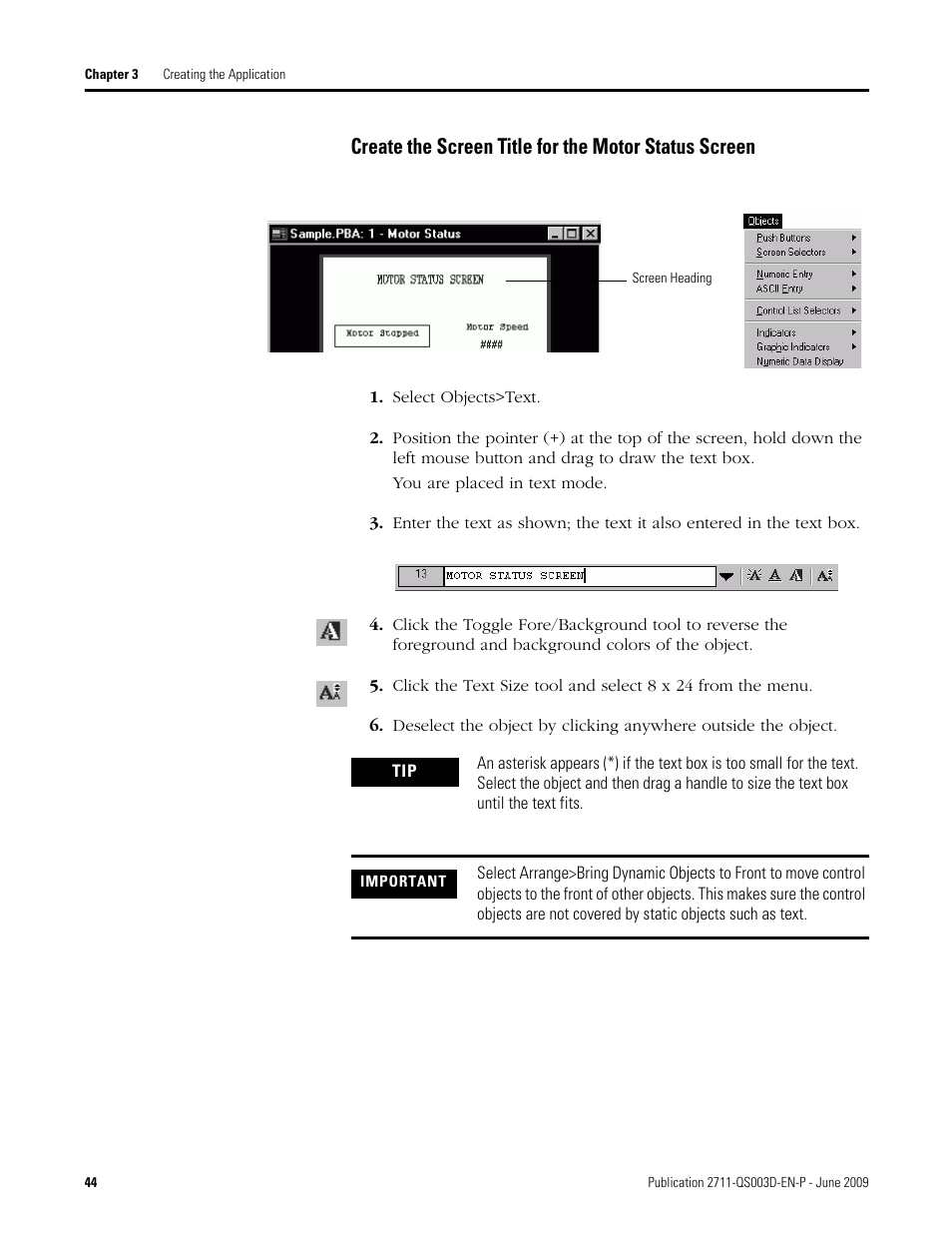 Rockwell Automation 2711-ND3 PanelBuilder32 Quick Start Manual User Manual | Page 44 / 120