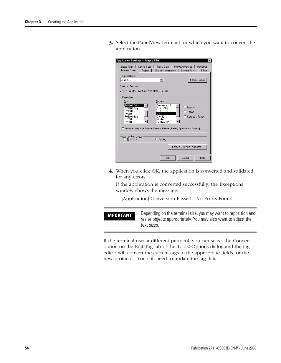 Rockwell Automation 2711-ND3 PanelBuilder32 Quick Start Manual User Manual | Page 54 / 120