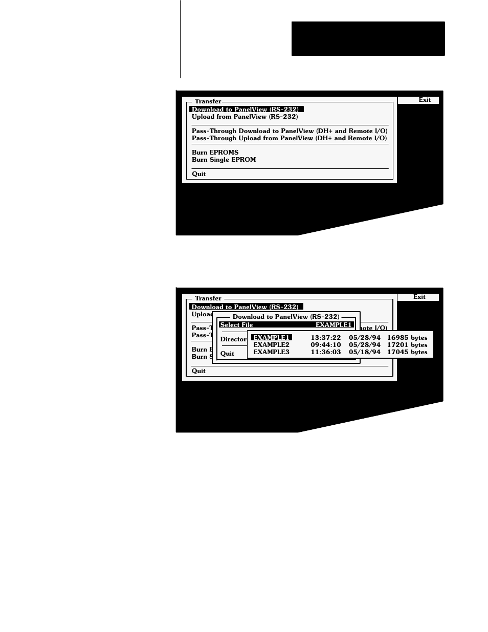 Transferring application files serially chapter 3 | Rockwell Automation 2711 PanelBuilder 1200 Transfer Utility User Manual | Page 23 / 64