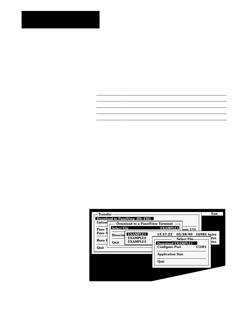 Transferring application files serially chapter 3 | Rockwell Automation 2711 PanelBuilder 1200 Transfer Utility User Manual | Page 24 / 64