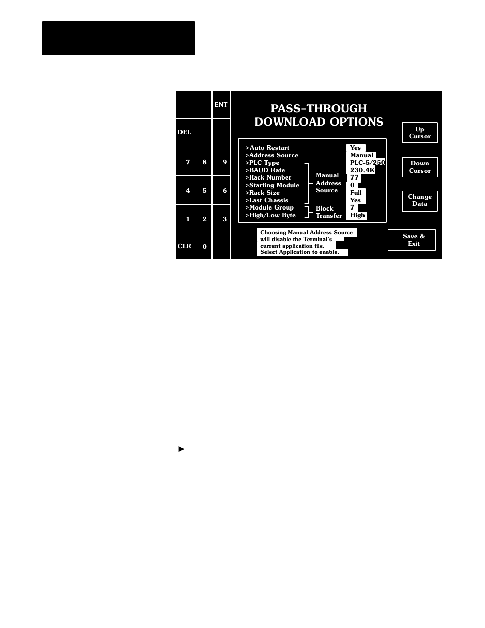 Pass-through download options, Configuring the auto restart after download, If you want to change the auto restart, press | Auto restart changes to yes | Rockwell Automation 2711 PanelBuilder 1200 Transfer Utility User Manual | Page 30 / 64