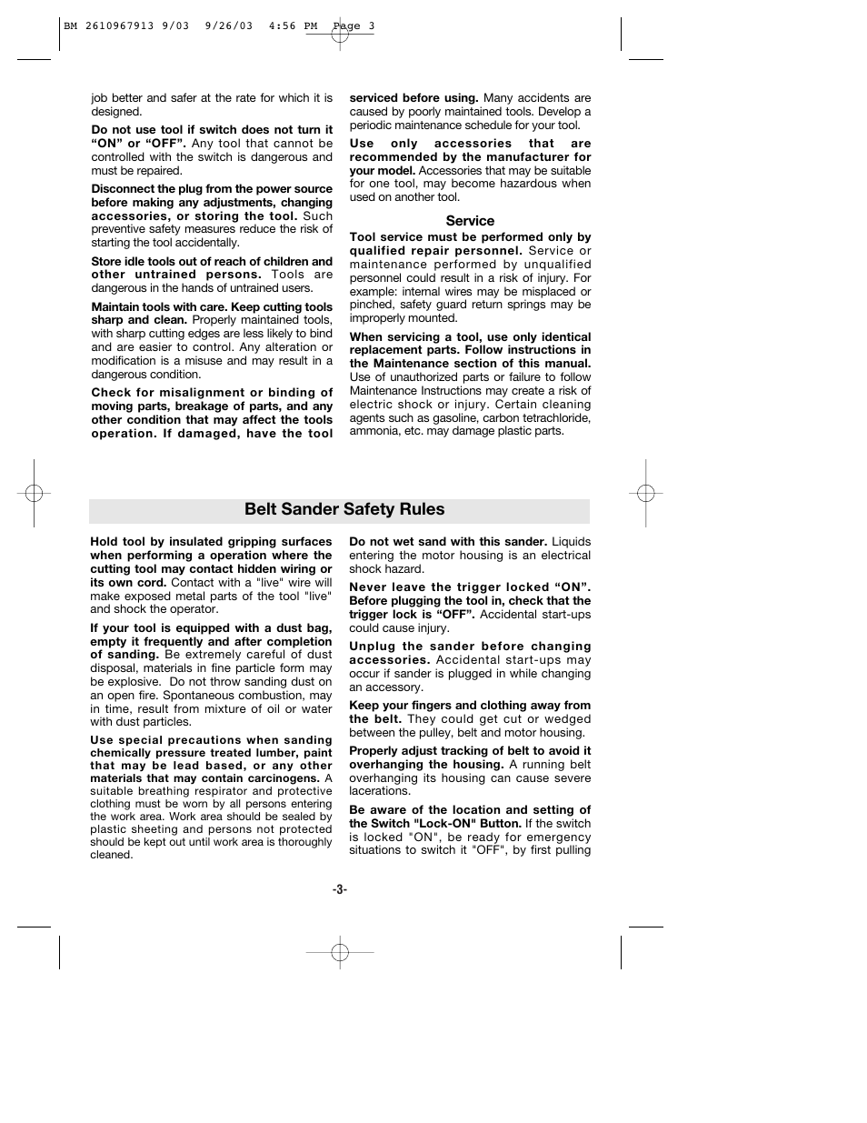 Belt sander safety rules | Bosch 1276D User Manual | Page 3 / 32