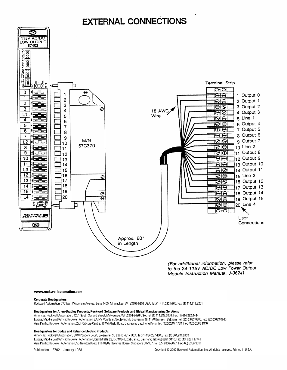 Rockwell Automation 57C402 24-115V AC/DC Low Power Output Module User Manual | Page 2 / 2