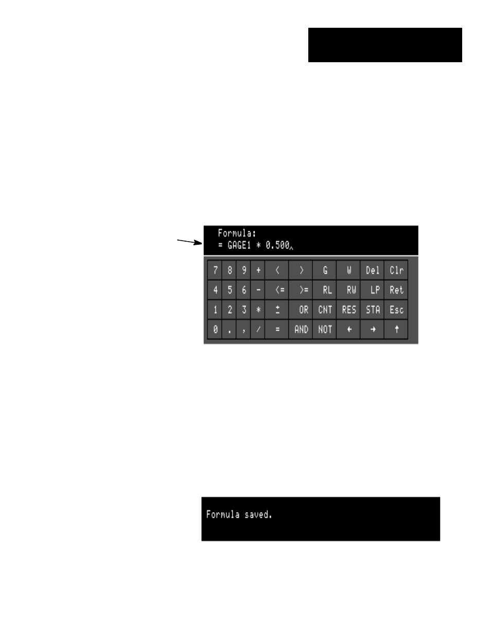 Using the formula entry keyboard | Rockwell Automation 5370-CMPK Color CVIM Module MATH-PAK User Manual | Page 22 / 89