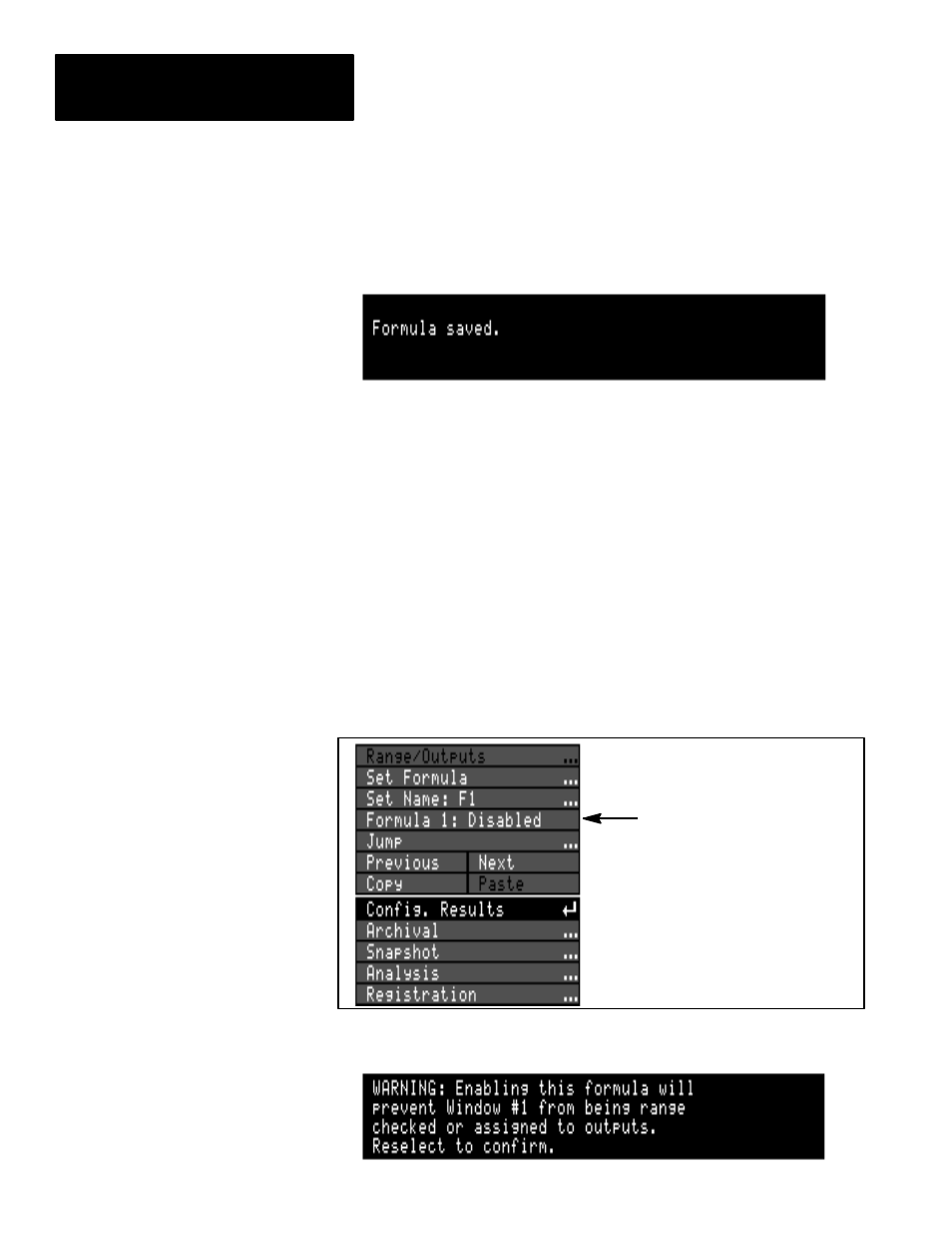 Enabling / disabling a formula | Rockwell Automation 5370-CMPK Color CVIM Module MATH-PAK User Manual | Page 53 / 89