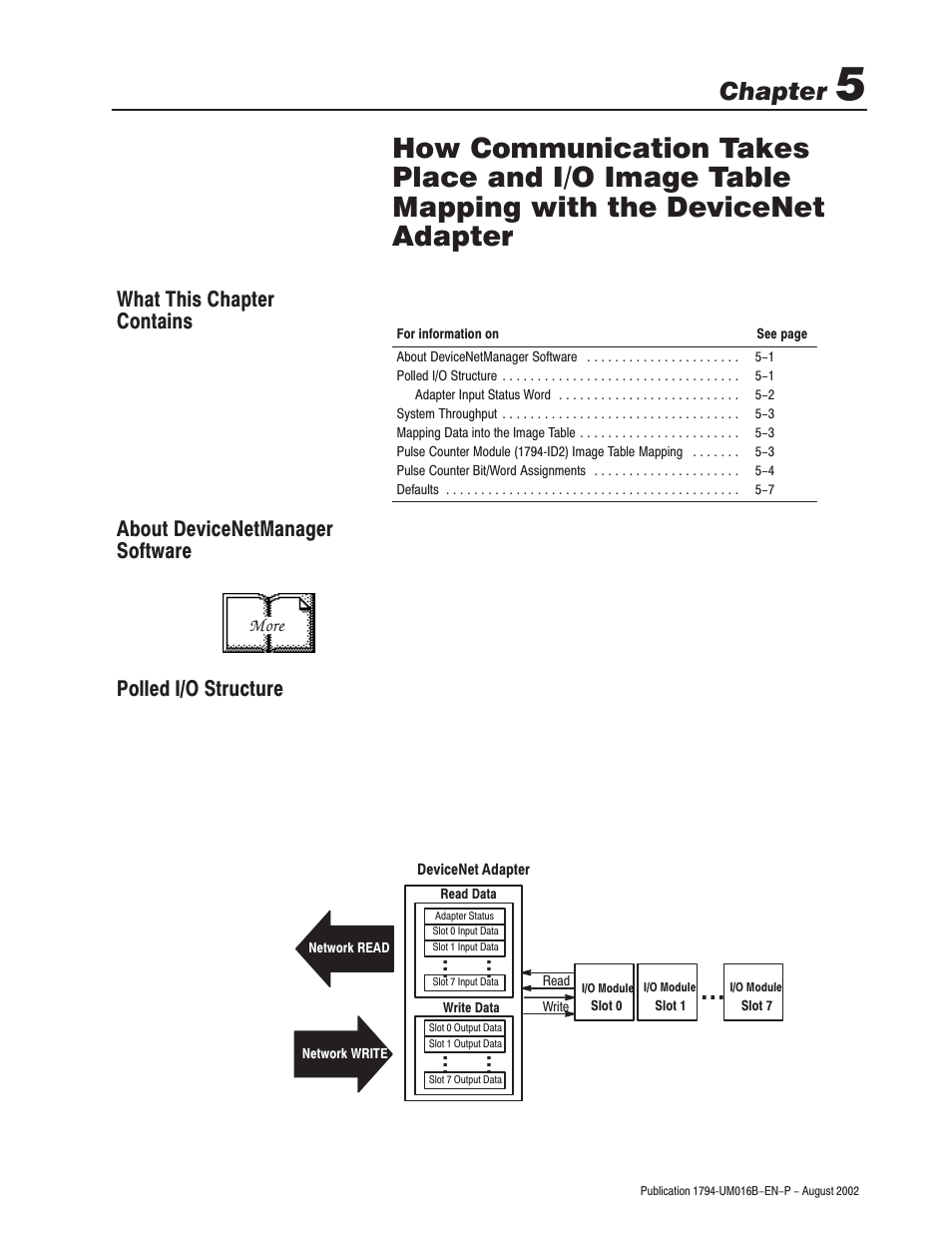 Chapter | Rockwell Automation 1794-IP4 Series B FLEX I/O PULSE COUNTER User Manual User Manual | Page 46 / 71