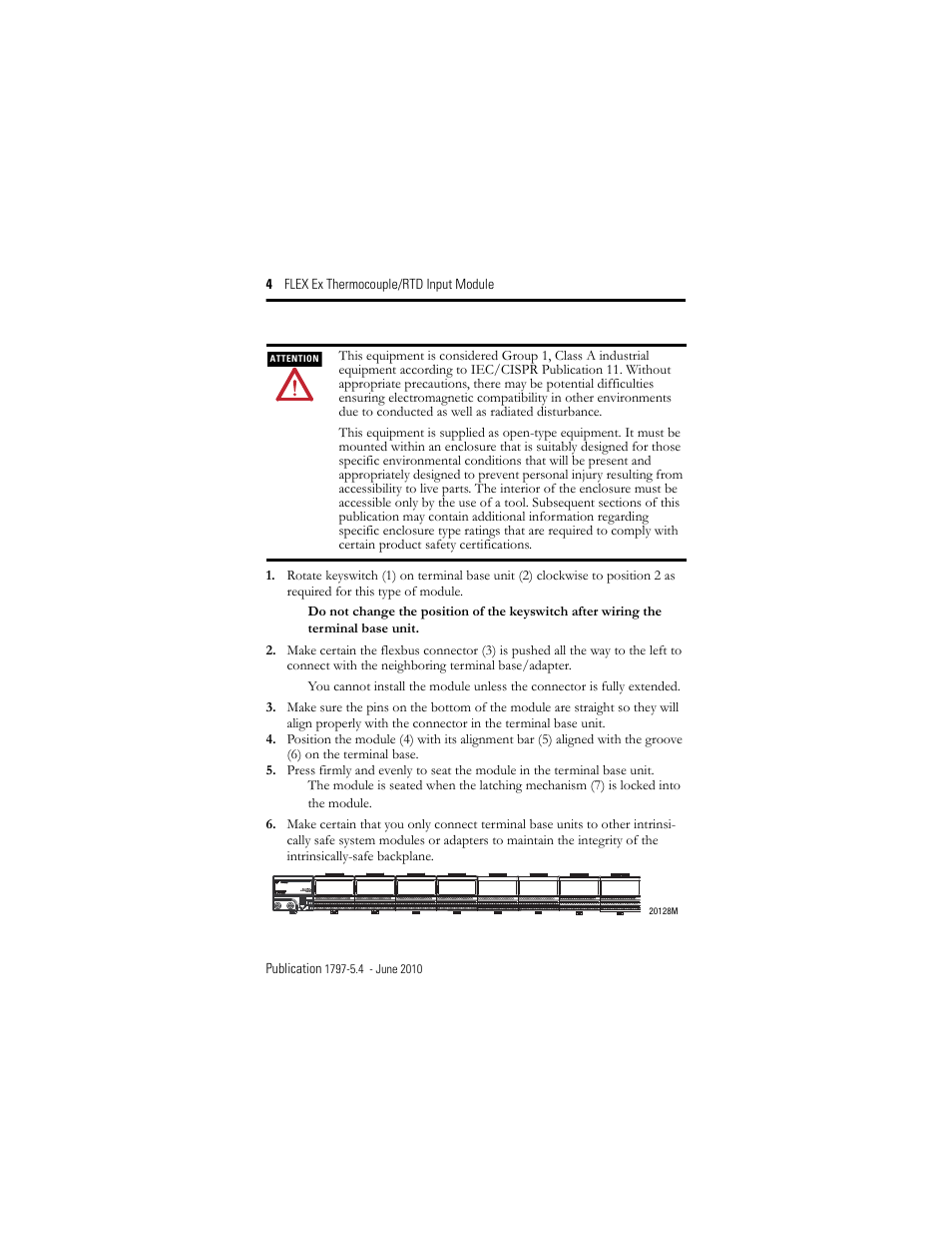 Rockwell Automation 1797-IRT8 FLEX Ex Thermocouple/RTD Module User Manual | Page 4 / 32