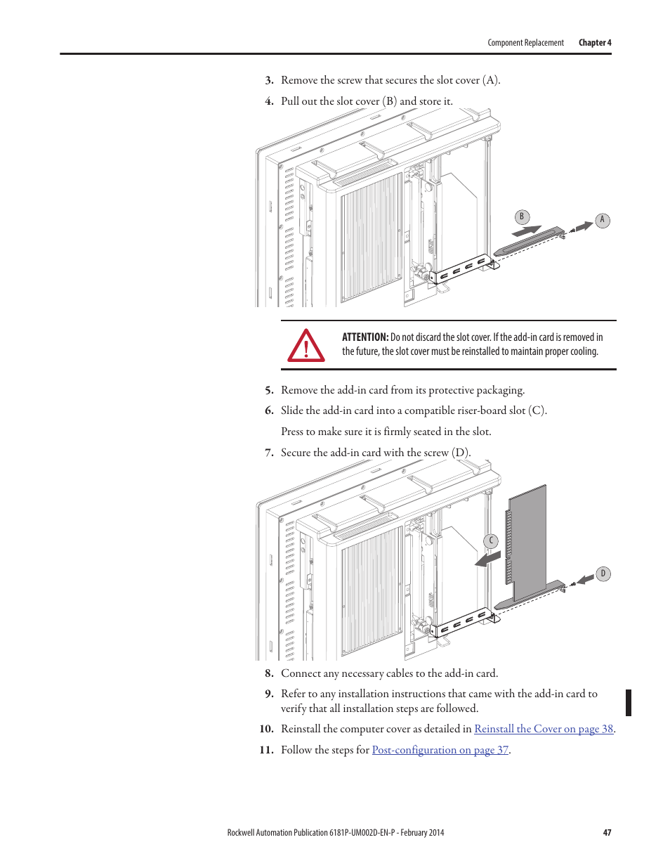 Rockwell Automation 6181F_P Series E Integrated Display Computers User Manual User Manual | Page 47 / 76