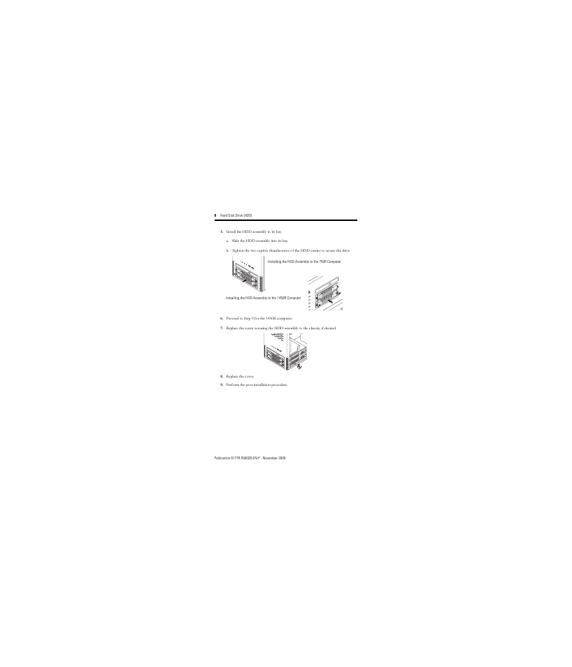 Rockwell Automation 6189V-35HDDST160 Hard Disk Drive User Manual | Page 8 / 12