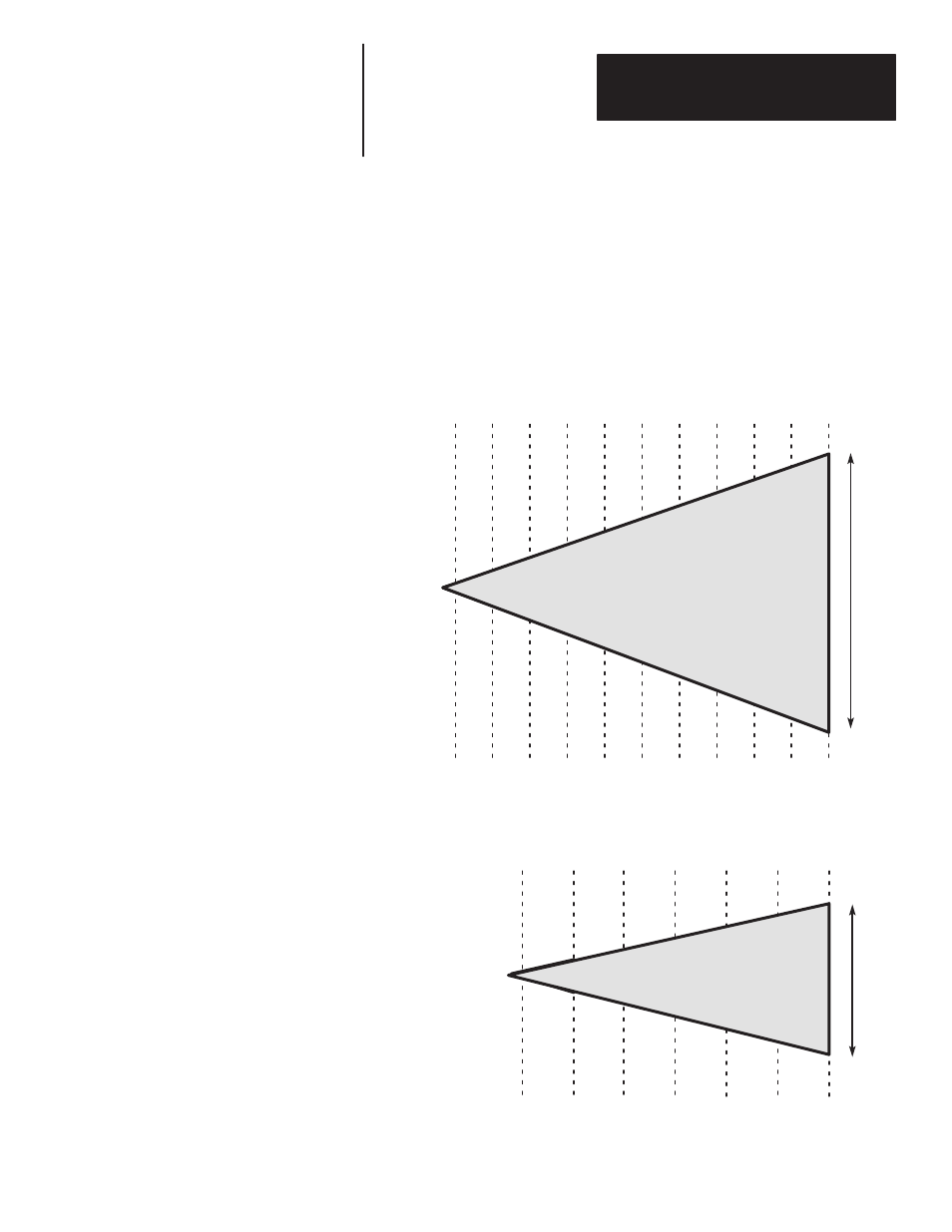 Usable beam length, Chapter 3 installation considerations, L7 reading distance | Usable beam length (nominal), L9 reading distance | Rockwell Automation 2755-L7, -L9 Scanners User Manual | Page 18 / 53