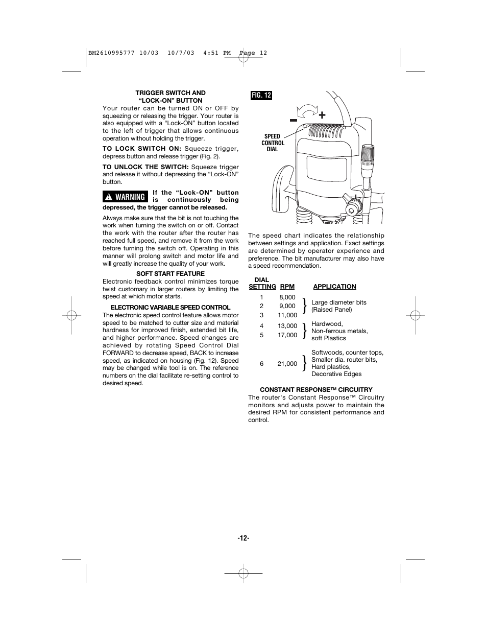Bosch 1619EVS User Manual | Page 12 / 56