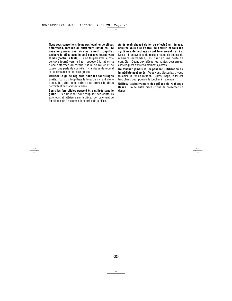 Bosch 1619EVS User Manual | Page 23 / 56