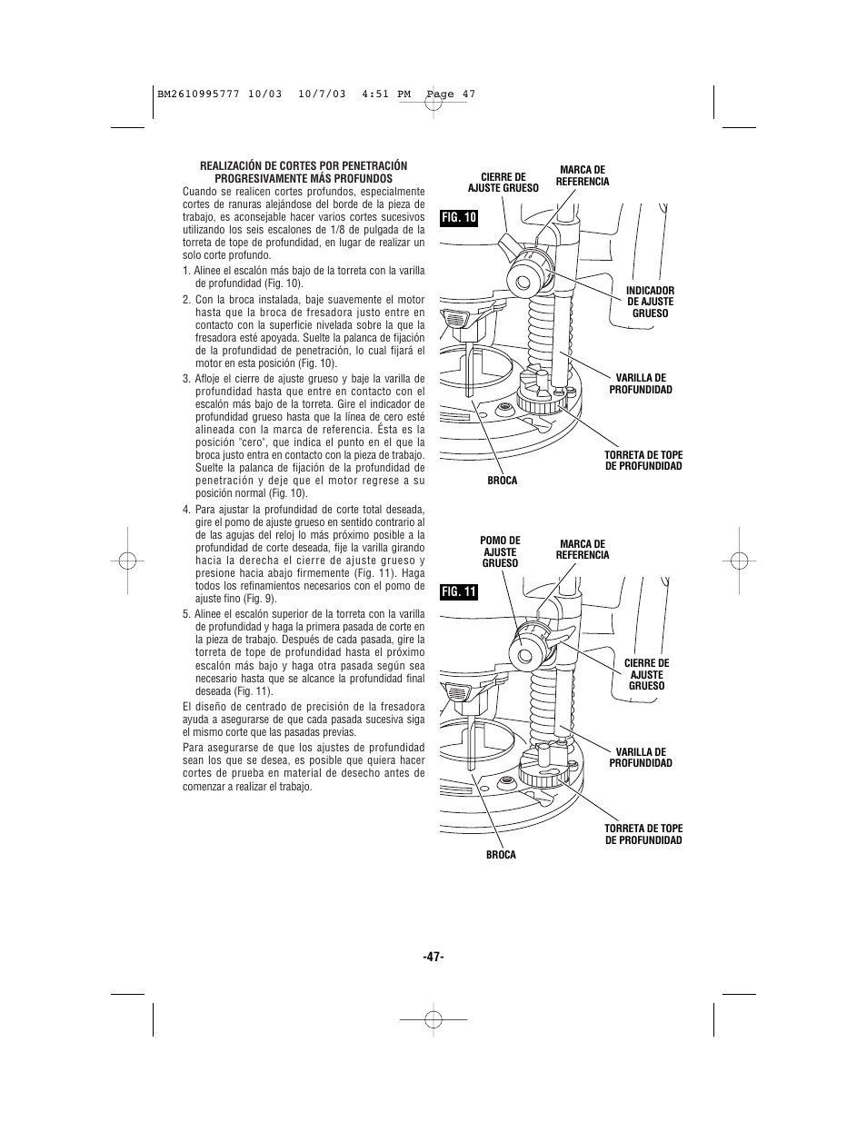 Bosch 1619EVS User Manual | Page 47 / 56