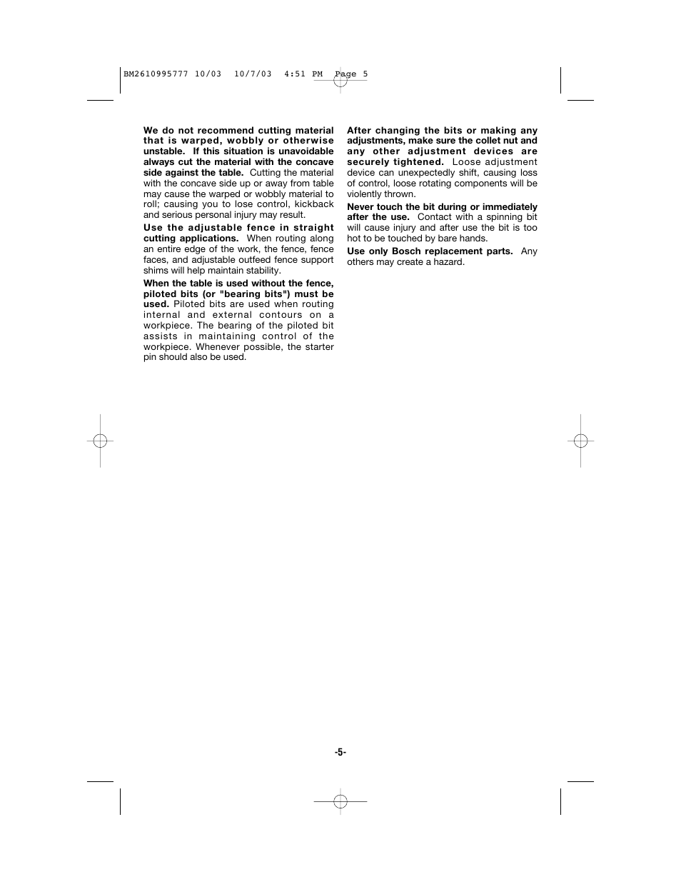 Bosch 1619EVS User Manual | Page 5 / 56