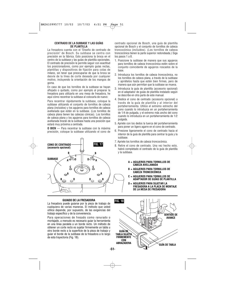 Bosch 1619EVS User Manual | Page 51 / 56