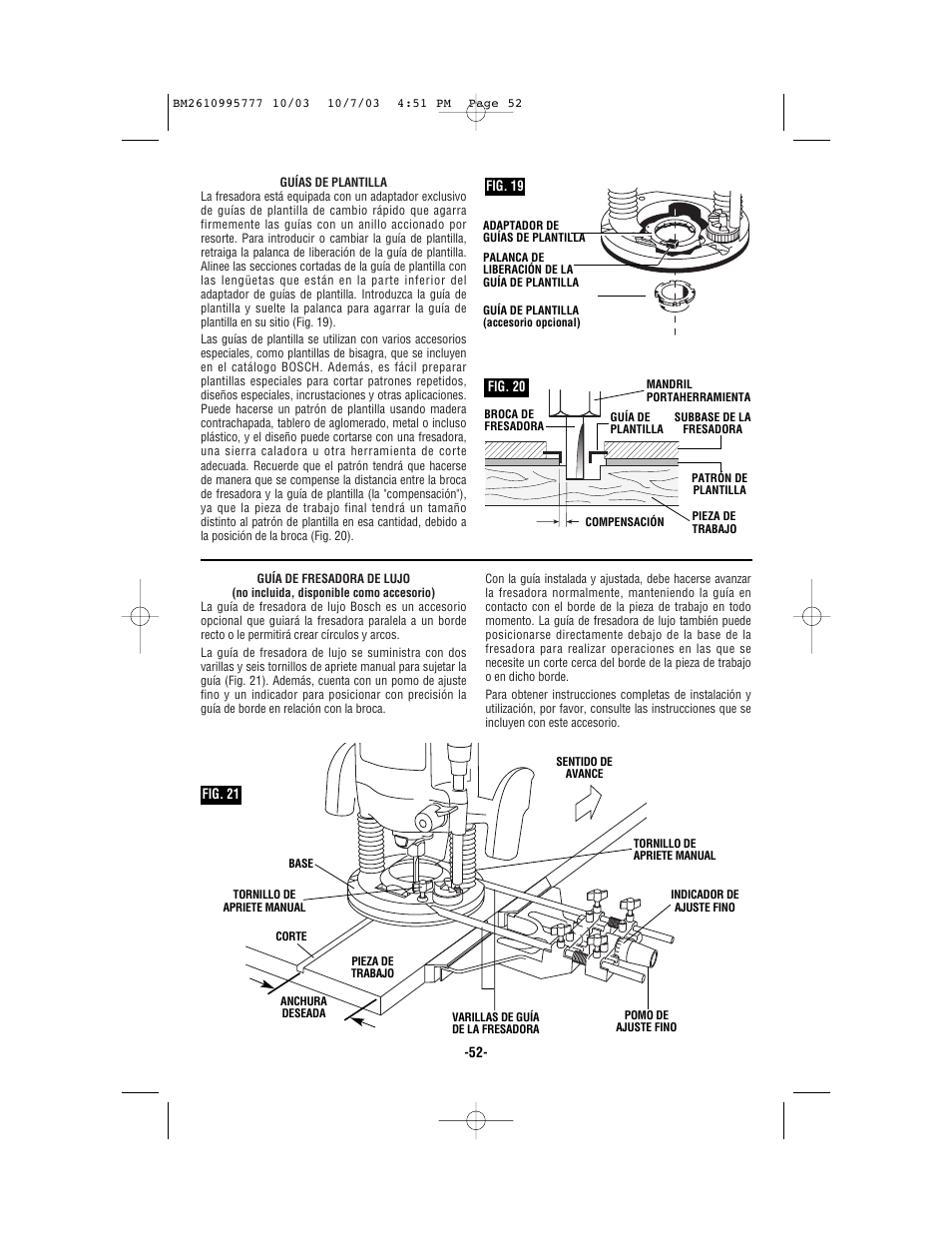 Bosch 1619EVS User Manual | Page 52 / 56