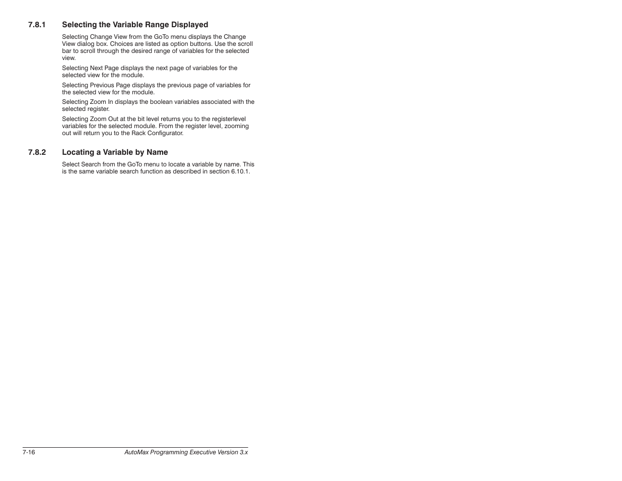 Rockwell Automation 57C650 AutoMax Programming Executive Version 3.8 User Manual | Page 128 / 298