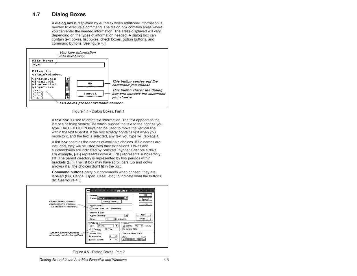 7 dialog boxes | Rockwell Automation 57C650 AutoMax Programming Executive Version 3.8 User Manual | Page 39 / 298