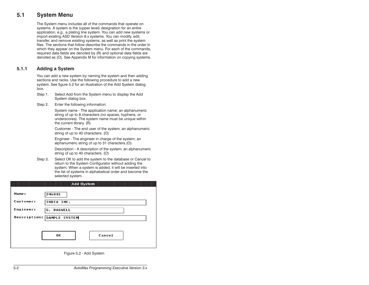 1 system menu | Rockwell Automation 57C650 AutoMax Programming Executive Version 3.8 User Manual | Page 58 / 298