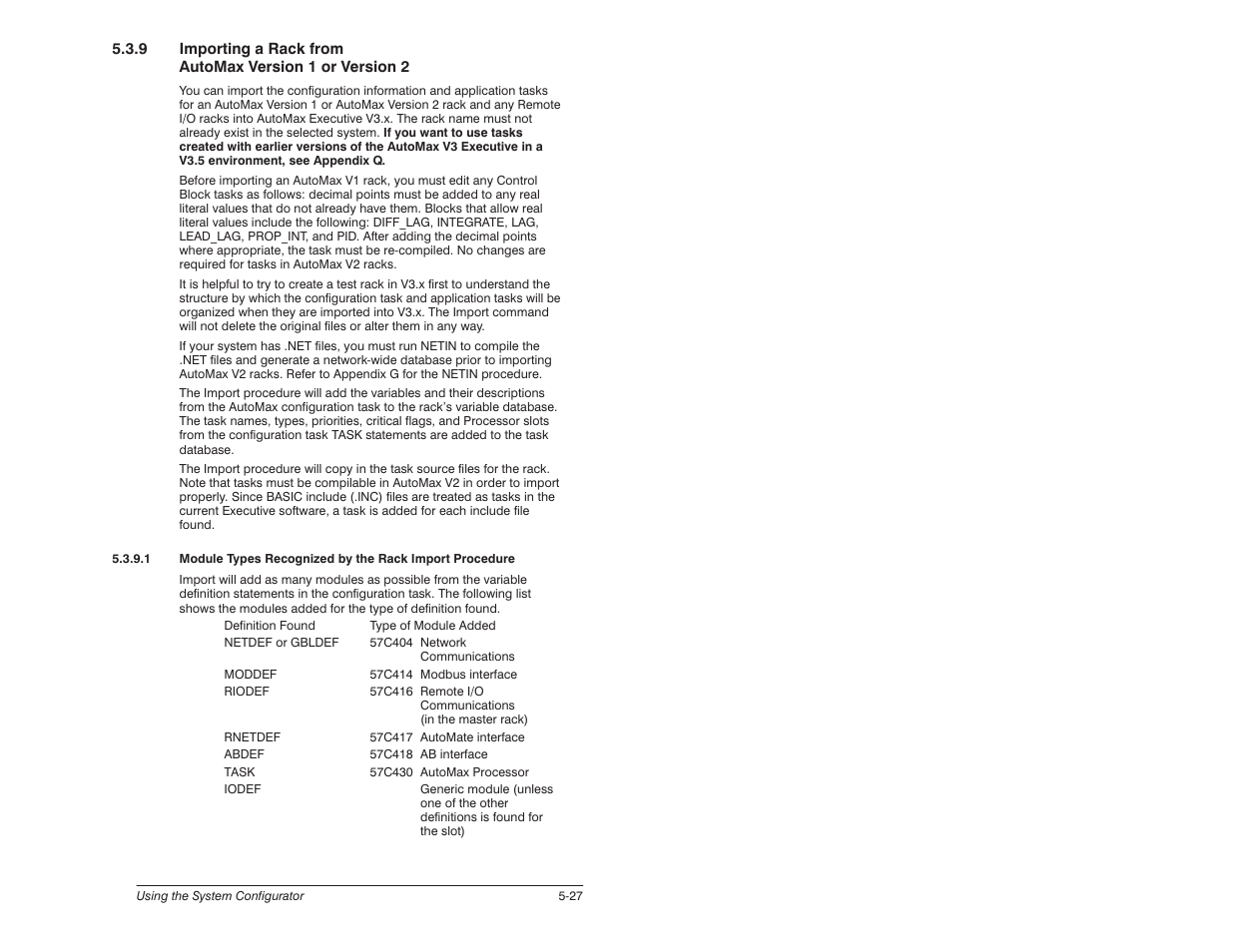 Rockwell Automation 57C650 AutoMax Programming Executive Version 3.8 User Manual | Page 83 / 298