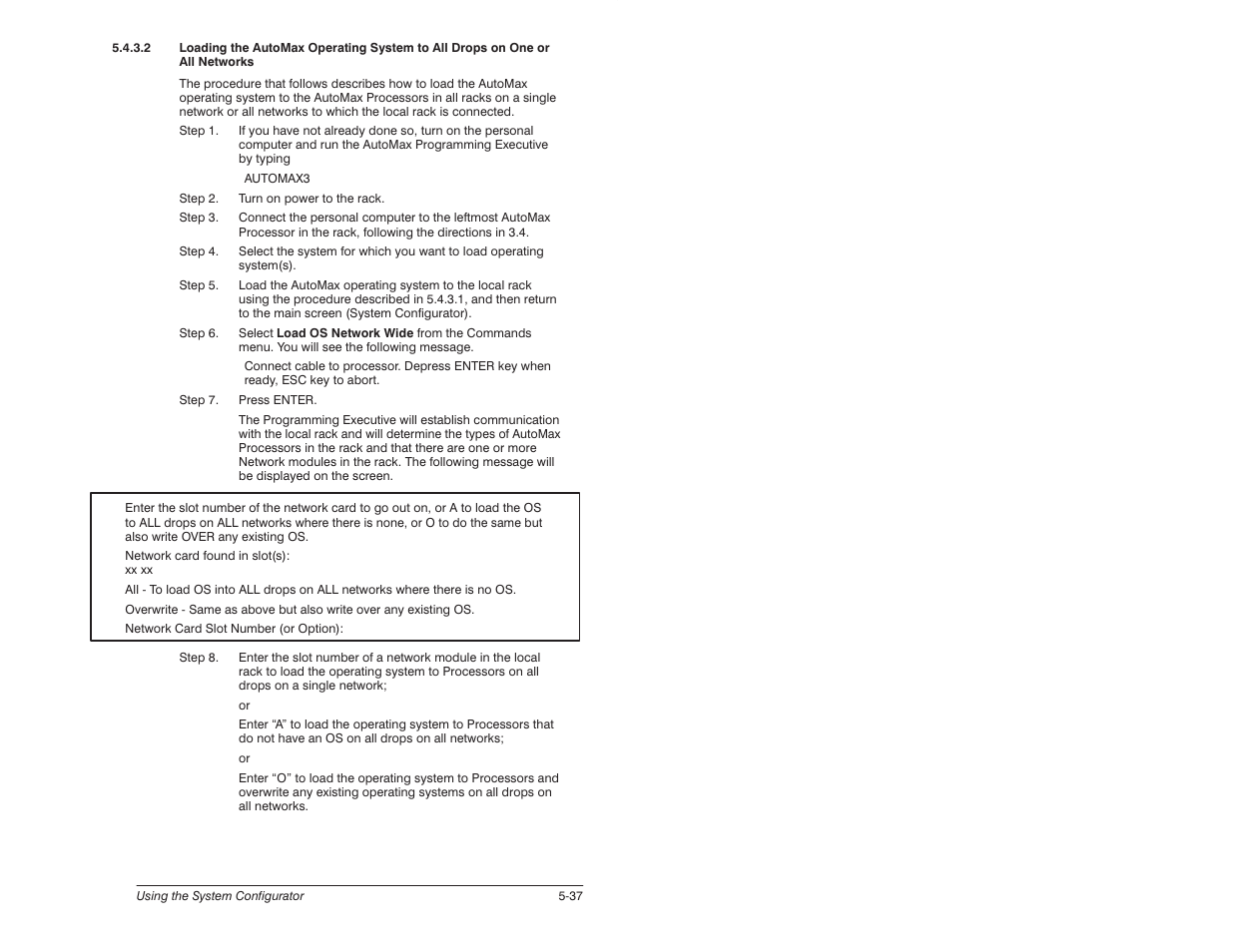 Rockwell Automation 57C650 AutoMax Programming Executive Version 3.8 User Manual | Page 93 / 298