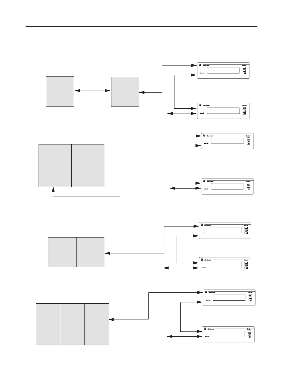 Typical configurations | Rockwell Automation 2706-LV2P_LV2R_LV4P_LV4R DL40 PLUS USER MANUAL User Manual | Page 100 / 198