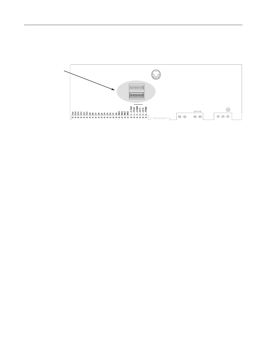 Dip switches on parallel port versions | Rockwell Automation 2706-LV2P_LV2R_LV4P_LV4R DL40 PLUS USER MANUAL User Manual | Page 154 / 198