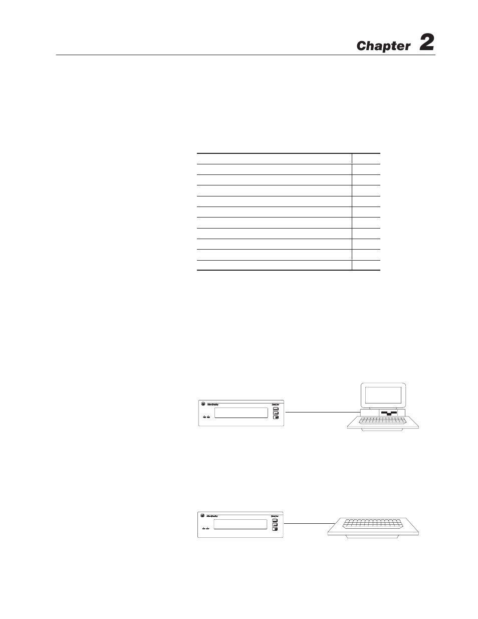 2 - using the onboard editor to create messages, Chapter objectives, Programming options | Using the onboard editor to create messages, Chapter, Chapter objectives programming options | Rockwell Automation 2706-LV2P_LV2R_LV4P_LV4R DL40 PLUS USER MANUAL User Manual | Page 27 / 198