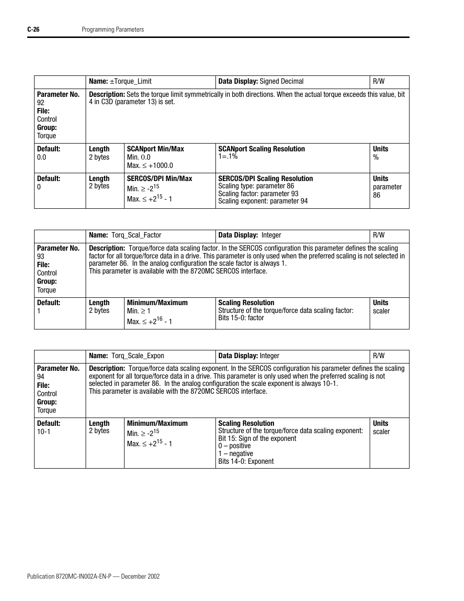 Rockwell Automation 8720MC Drives Integration Manual User Manual | Page 138 / 211